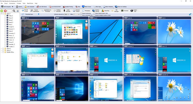 Click to view Net Monitor for Employees Professional 5.4.2 screenshot