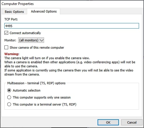 Configure el ordenador que desea supervisar