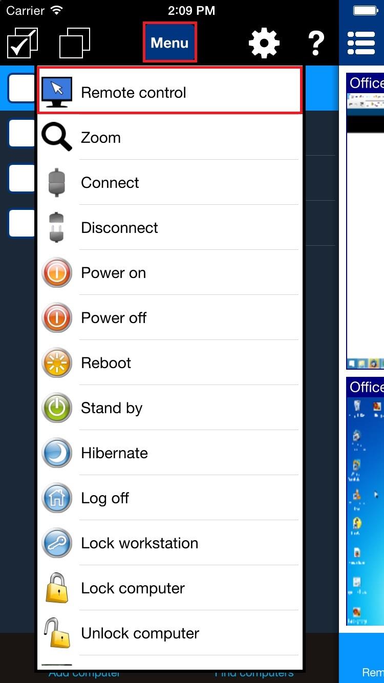tindakan kendali jarak jauh