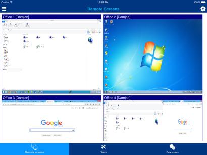 पूर्ण स्क्रीन नेटवर्क जासूसी